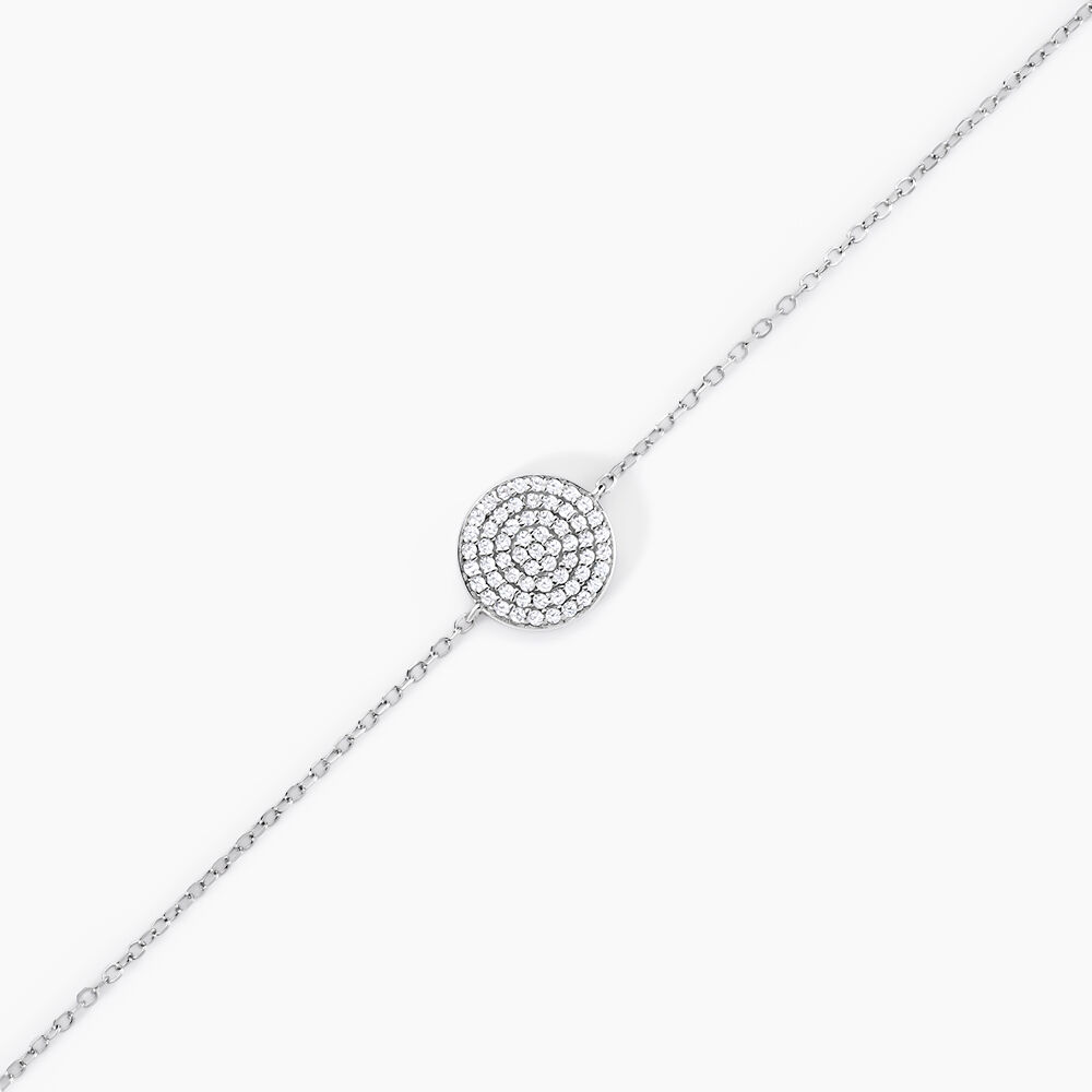 Bracelet Angeles Argent Blanc Oxyde De Zirconium - Bracelets Medailles Femme | Marc Orian