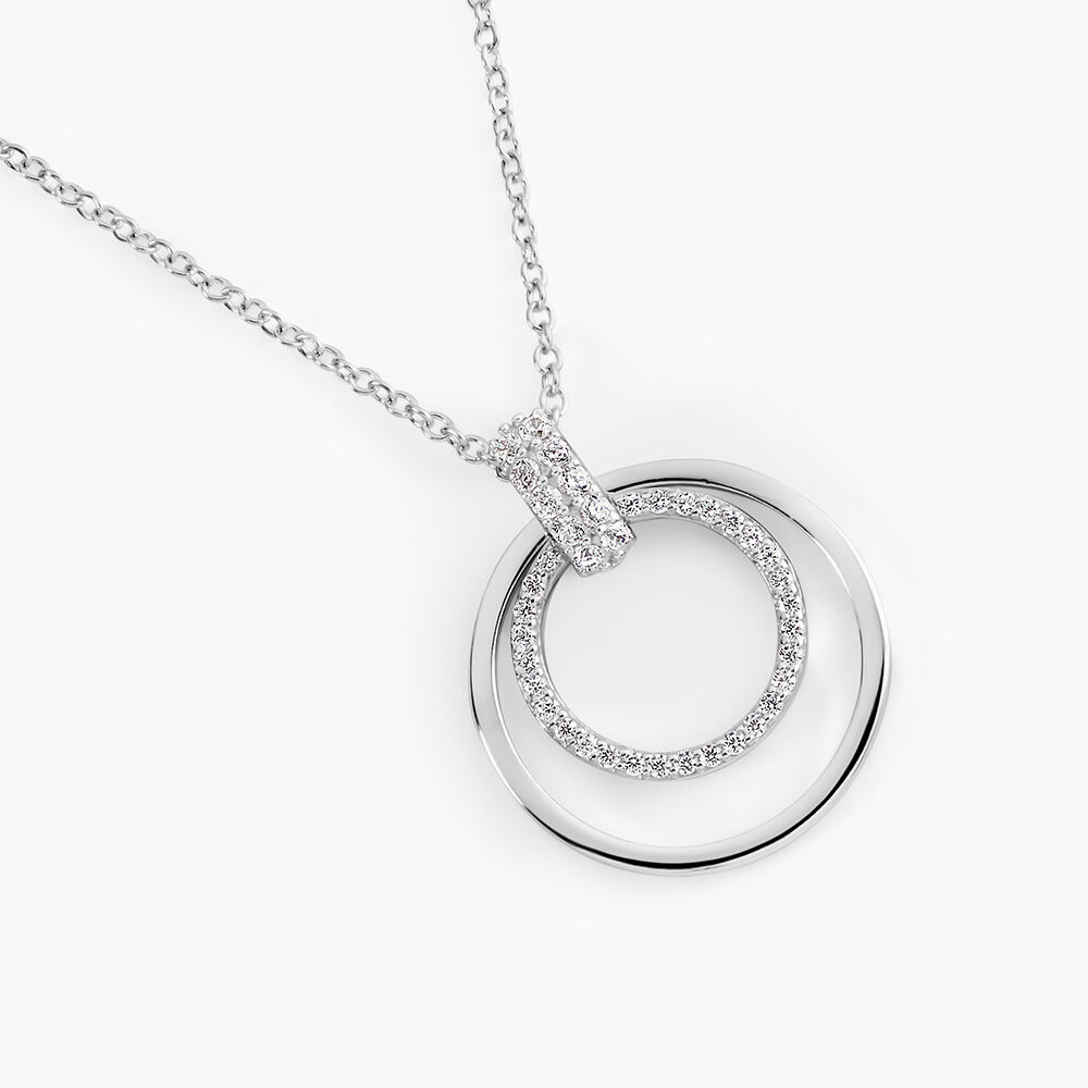 Collier Silvana Argent Blanc Oxyde De Zirconium - Colliers avec pierres Femme | Marc Orian