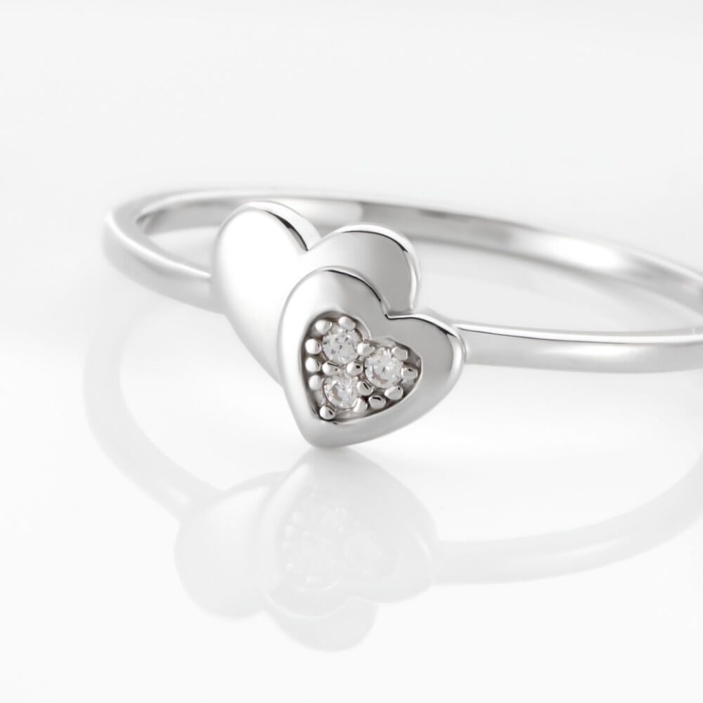 Bague Dounyo Argent Oxyde De Zirconium - Bagues de promesse Femme | Marc Orian