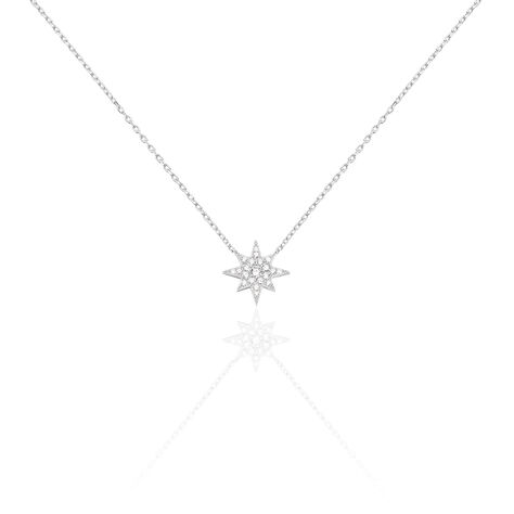 Collier Layana Argent Blanc Oxyde De Zirconium - Colliers Femme | Marc Orian