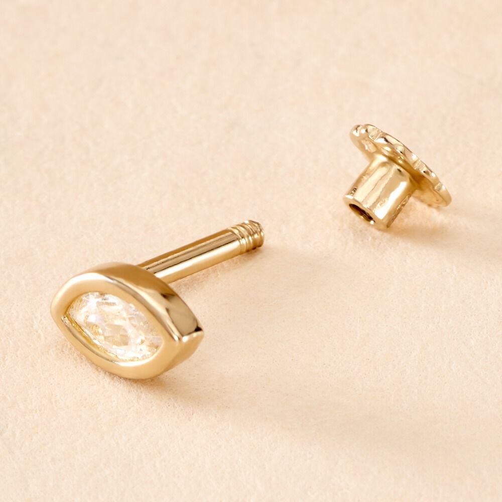 Piercing Mix And Match Or Jaune Oxyde De Zirconium - Piercing Conch Femme | Marc Orian