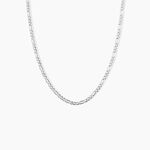 Collie Maille Vivian Argent Blanc - Colliers fantaisie Homme | Marc Orian