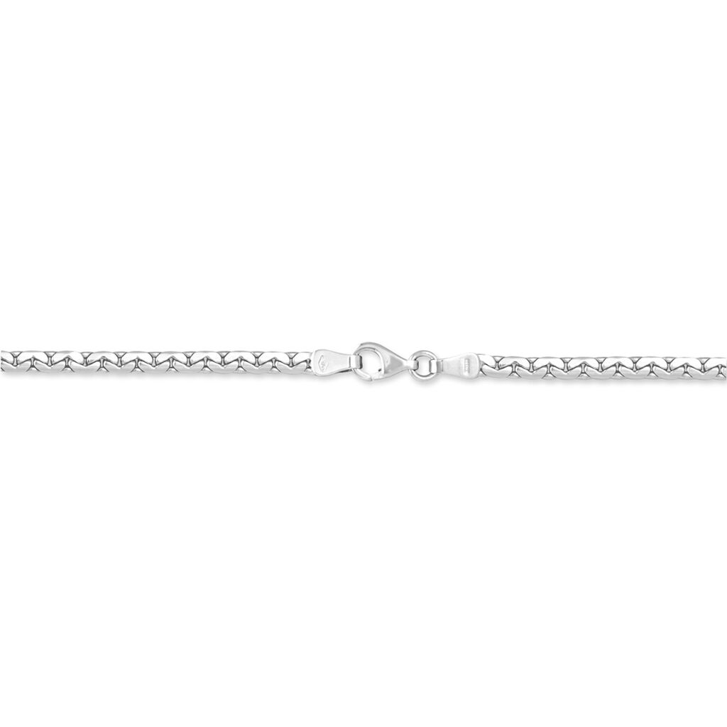 Collier Sujitha Maille Haricot Or Blanc - Chaines Femme | Marc Orian