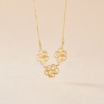 Collier Floraison Dor&eacute;e Or Jaune Oxyde De Zirconium - Colliers avec pierres Femme | Marc Orian