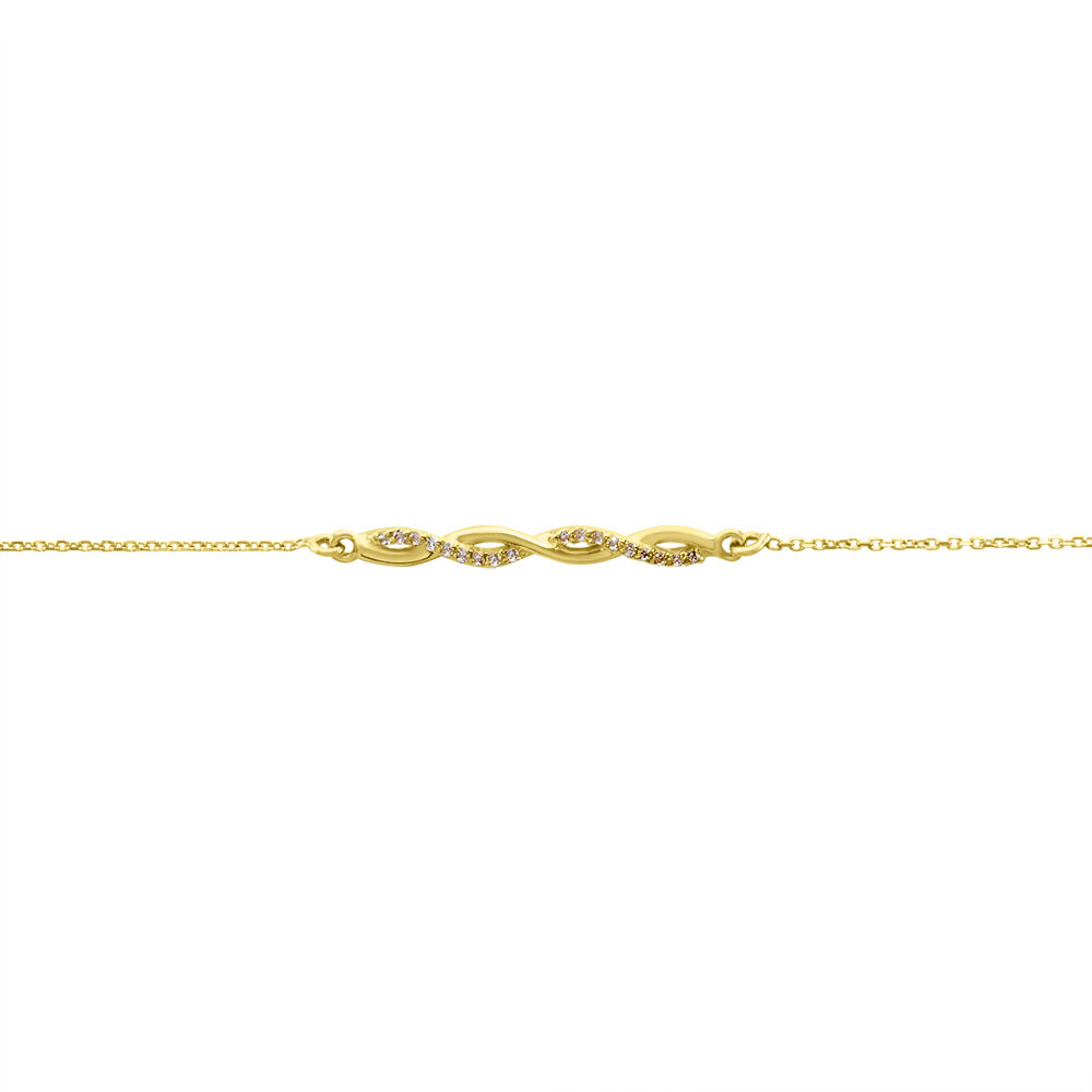 Bracelet Carolyne Or Jaune Oxyde De Zirconium - Bracelets chaînes Femme | Marc Orian