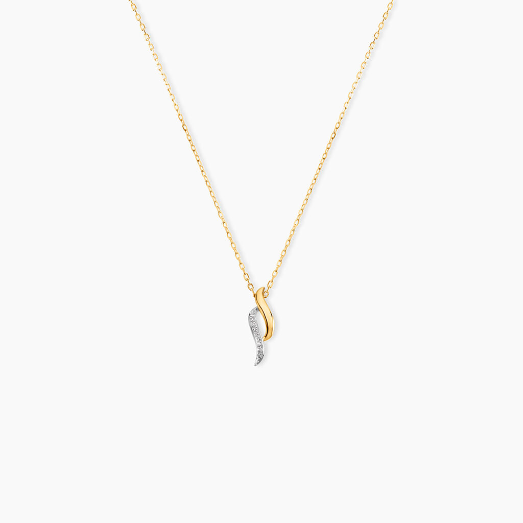 Collier Tylane Or Jaune Diamant - Colliers avec pierres Femme | Marc Orian