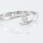 Bague Nolah Or Blanc Diamant - Parures de mariage Femme | Marc Orian