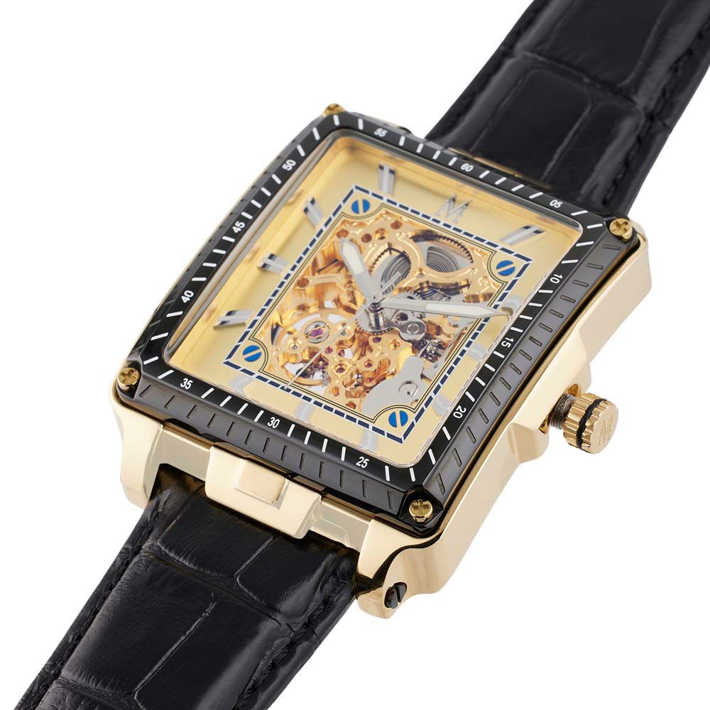 Montre Montignac Square Automatique Doré - Montres automatiques Homme | Marc Orian