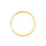 Alliance Strie Fantaisie Demi Jonc Classique Or Bicolore - Alliances duo Unisex | Marc Orian