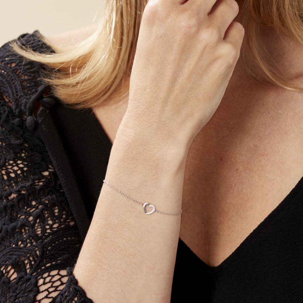 Bracelet Argent Saverio Oxydes De Zirconium - Bracelets chaînes Femme | Marc Orian