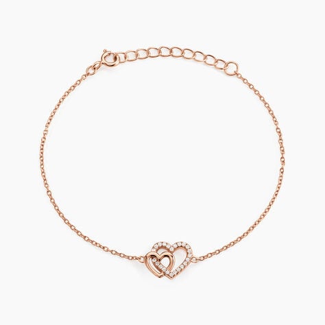 Bracelet Donatiane Argent Rose Oxyde De Zirconium - Bracelets chaînes Femme | Marc Orian