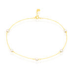 Cha&icirc;ne De Cheville Akif Or Jaune Perle De Culture - Chaines de cheville Femme | Marc Orian
