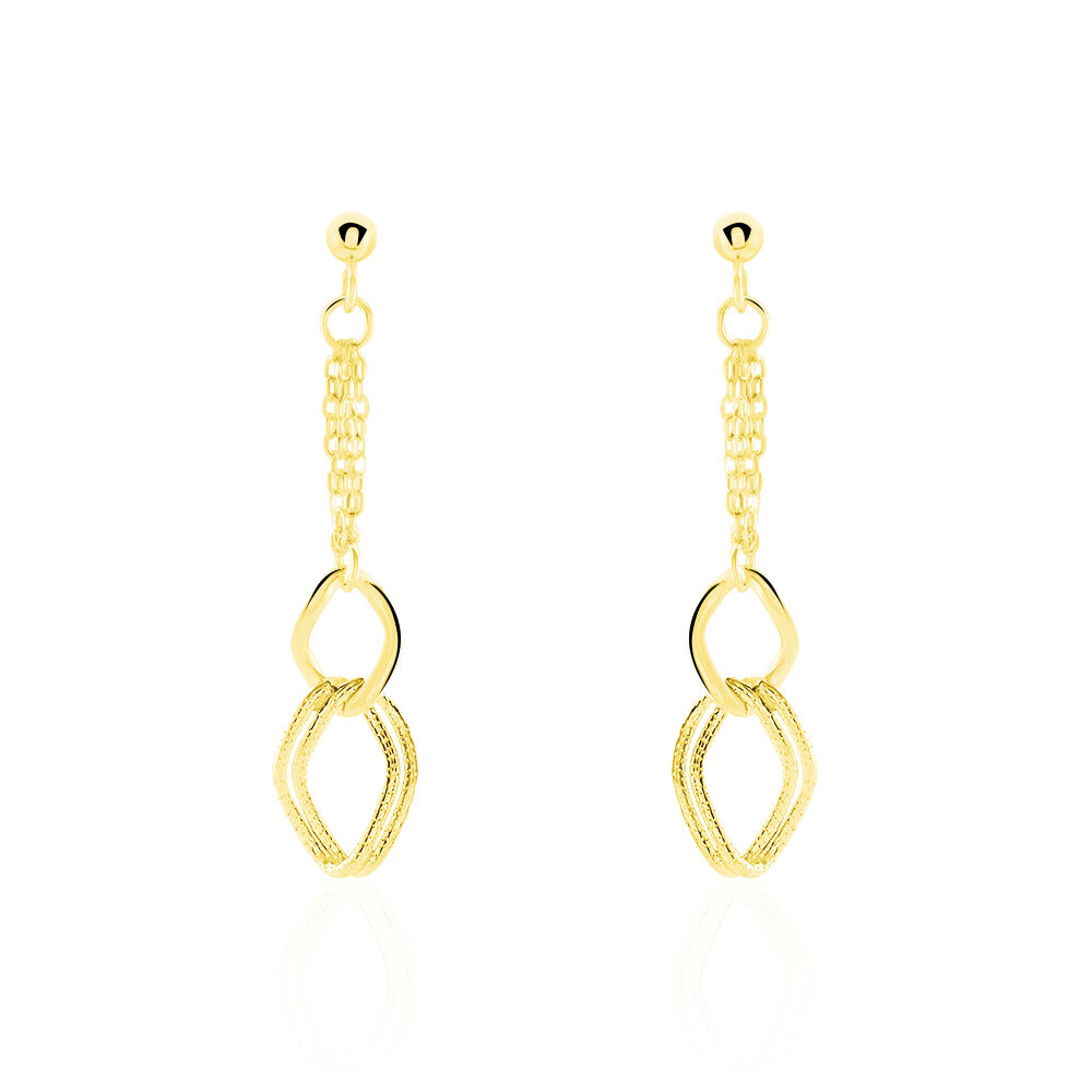 Boucles D'oreilles Pendantes Blinda Or Jaune - Pendantes Femme | Marc Orian