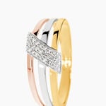 Bague Aurelianne Or Tricolore Diamant - Bagues pierres pr&eacute;cieuses Femme | Marc Orian