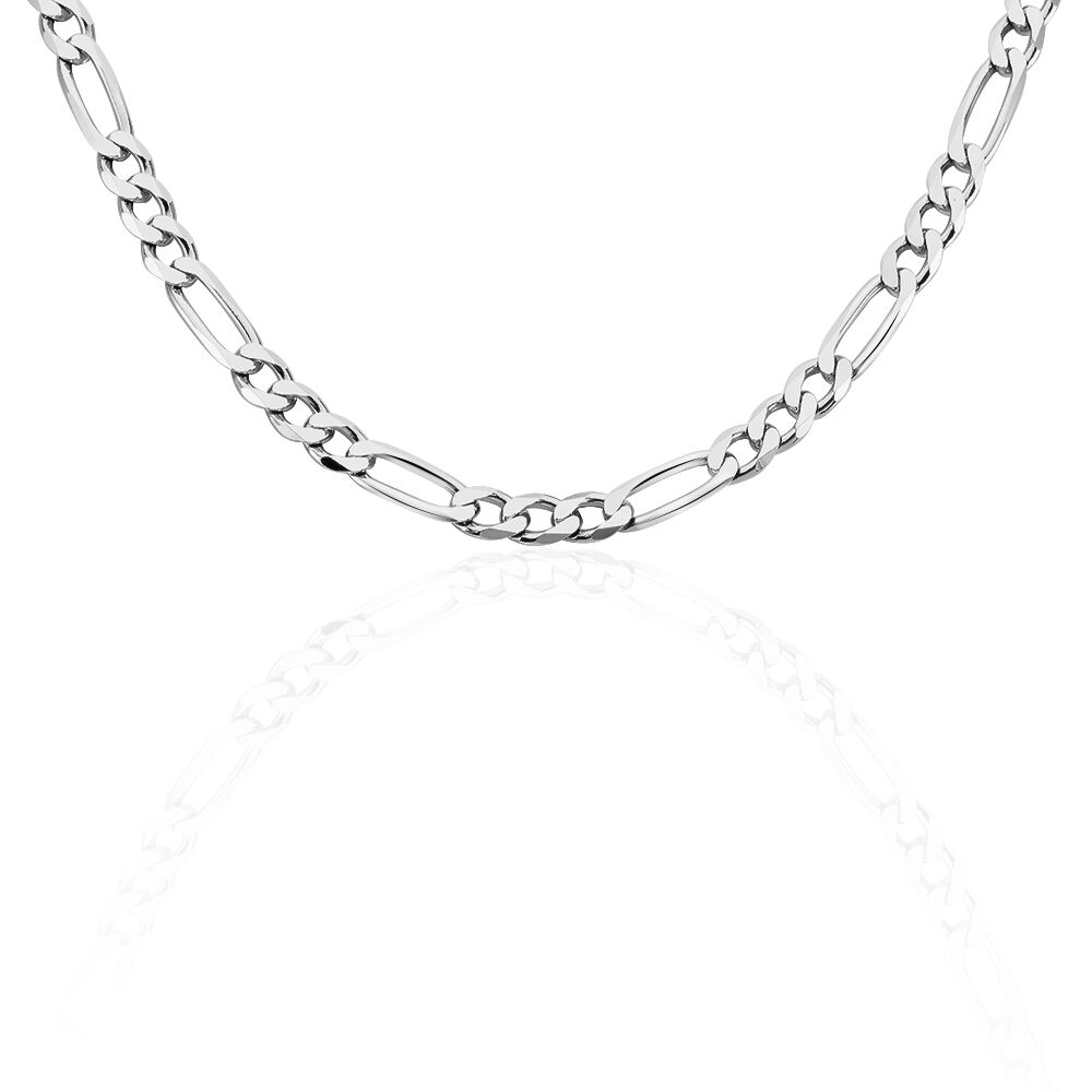 Chaîne Vivian Maille Alternee 1/3 Argent Blanc - Chaines Homme | Marc Orian