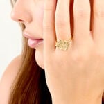 Bague Ma&iuml;ana Acier Jaune - Bijoux fantaisie Femme | Marc Orian
