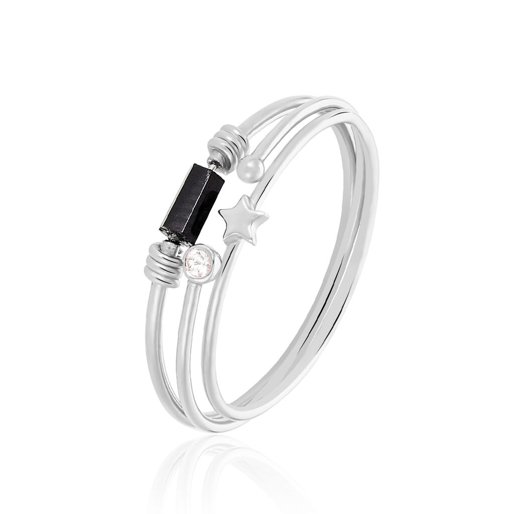 Bague Soaad Argent Blanc Oxyde De Zirconium - Bijoux fantaisie Femme | Marc Orian