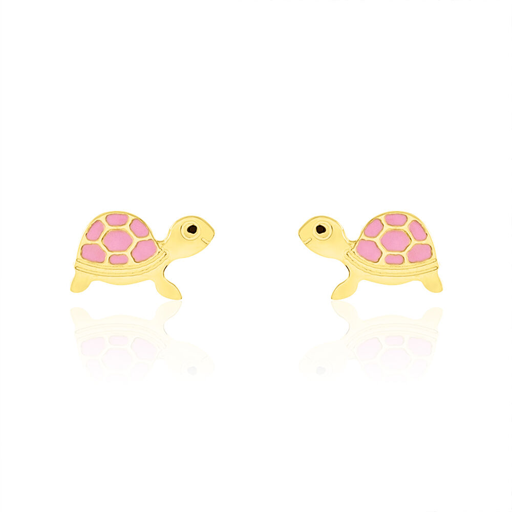 Boucles D'oreilles Puces Cali Tortue Or Jaune - Puces Enfant | Marc Orian