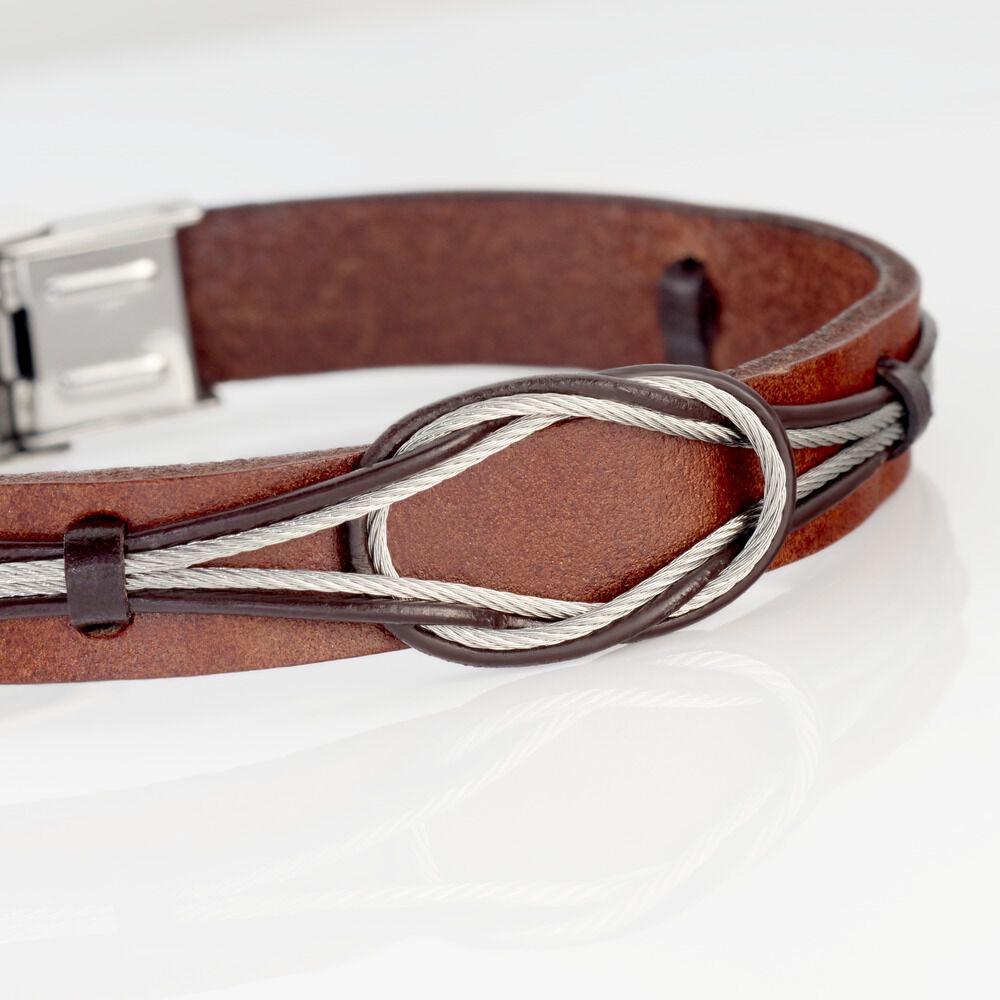 Bracelet Acier Blanc Neo - Bracelets cuir Homme | Marc Orian