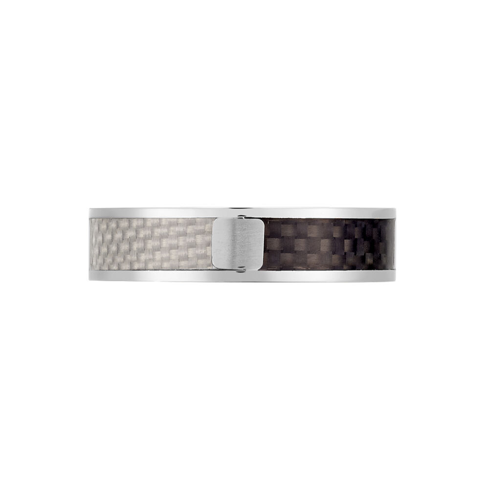 Bague Charazad Acier Blanc - Bijoux fantaisie Homme | Marc Orian