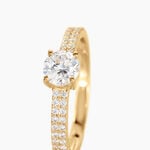 Bague Solitaire Dayna Or Jaune Oxyde De Zirconium - Solitaires Femme | Marc Orian