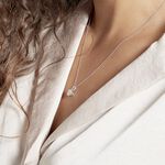 Collier Aphrodite Or Blanc Diamant Synthetique - Colliers avec pierres Femme | Marc Orian