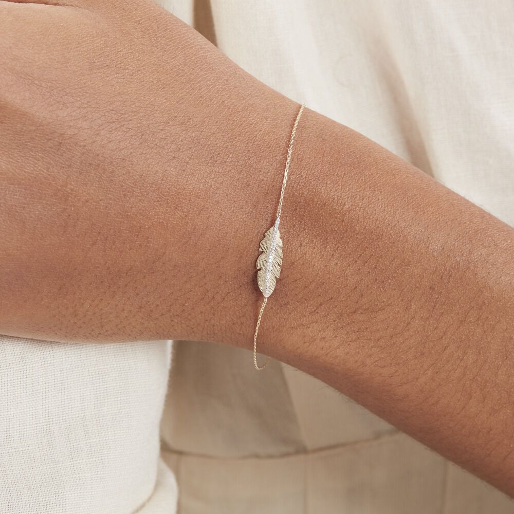 Bracelet Paola Or Jaune Diamant - Sélection Bohème Femme | Marc Orian