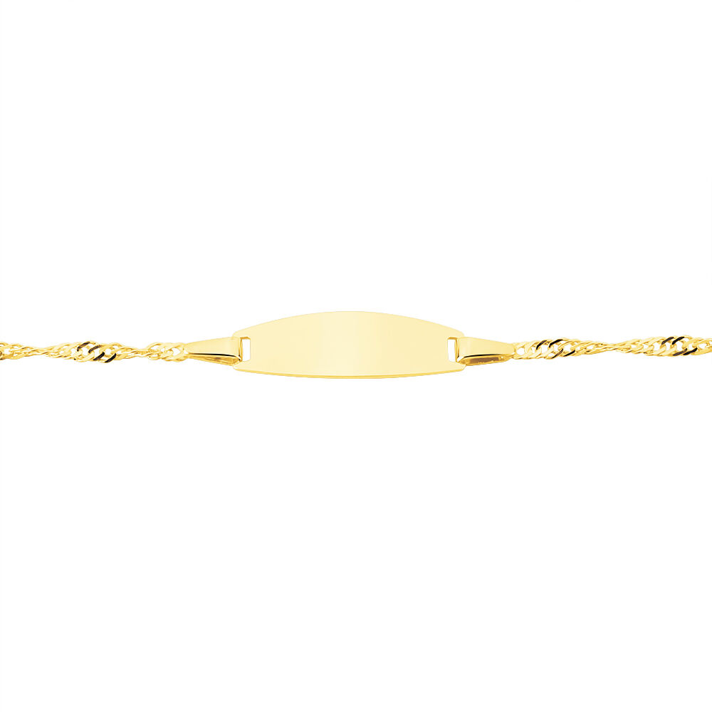 Bracelet Identite Bebe Or Jaune Ericka - Gourmettes Enfant | Marc Orian
