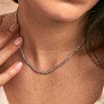 Chaine Nahila Argent Blanc - Chaines Femme | Marc Orian