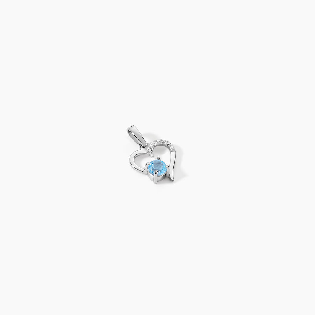 Pendentif Or Blanc Godoleva Topaze - Pendentifs Femme | Marc Orian