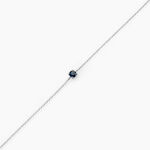 Bracelet Or Blanc Onora Saphir - Bracelets cha&icirc;nes Femme | Marc Orian