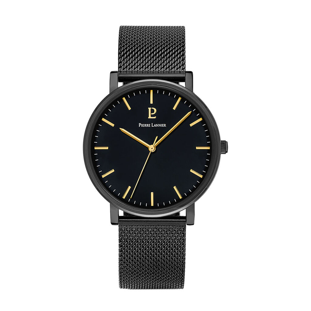 Montre Pierre Lannier Essential Noir - Montres classiques Homme | Marc Orian