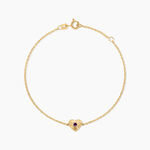 Bracelet Bengta Argent Dor&eacute; A L'Or 750/1000 Am&eacute;thyste - Bracelets cha&icirc;nes Femme | Marc Orian