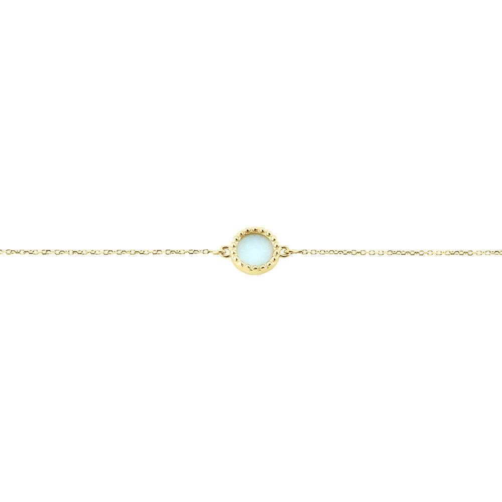 Bracelet Heida Or Jaune Amazonite - Bracelets Medailles Femme | Marc Orian