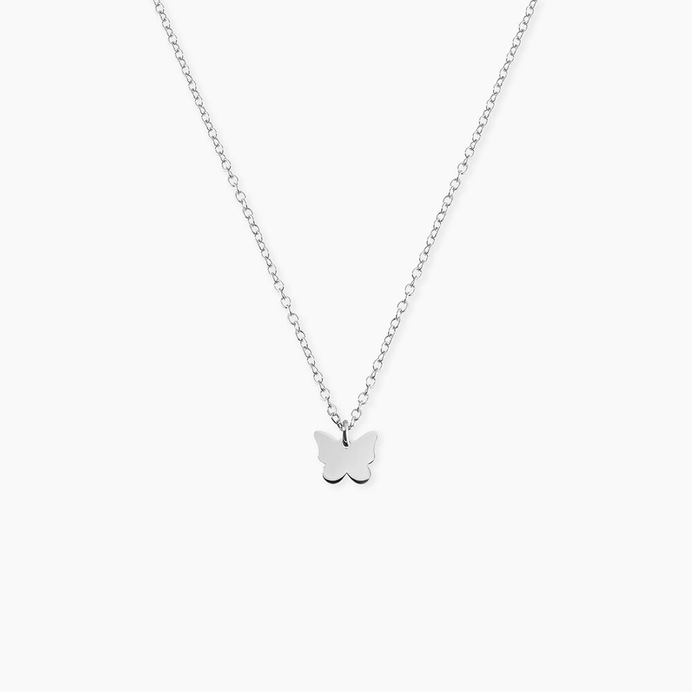 Collier Papilio Argent Blanc - Colliers ras du cou Femme | Marc Orian