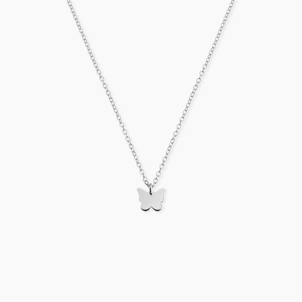 Collier Papilio Argent Blanc - Colliers ras du cou Femme | Marc Orian