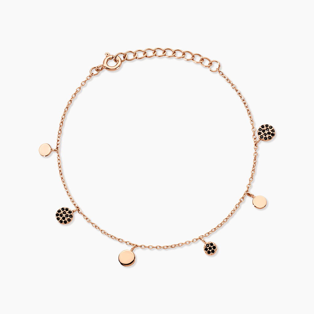 Bracelet Lorainne Argent Bicolore Oxyde De Zirconium - Bracelets Medailles Femme | Marc Orian