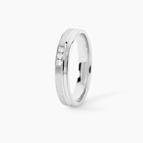 Alliance Velina Or Blanc Diamant - Alliances duo Unisex | Marc Orian