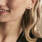 Boucles D'oreilles Puces Bethsabee Argent Blanc - Puces Femme | Marc Orian
