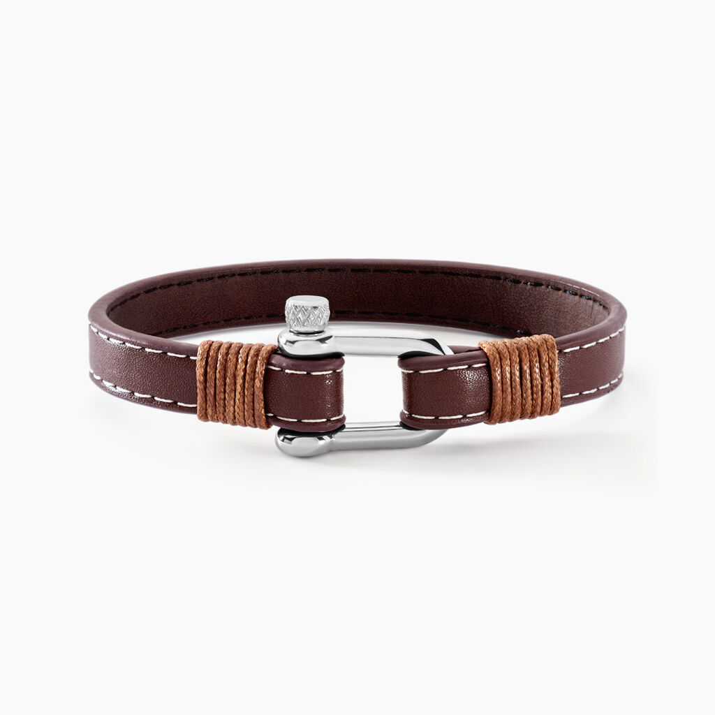 Bracelet Amarelo Acier Blanc - Bracelets cuir Homme | Marc Orian