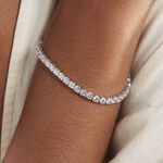 Bracelet Tennis Argent Blanc Oxyde De Zirconium - Bracelets cha&icirc;nes Femme | Marc Orian