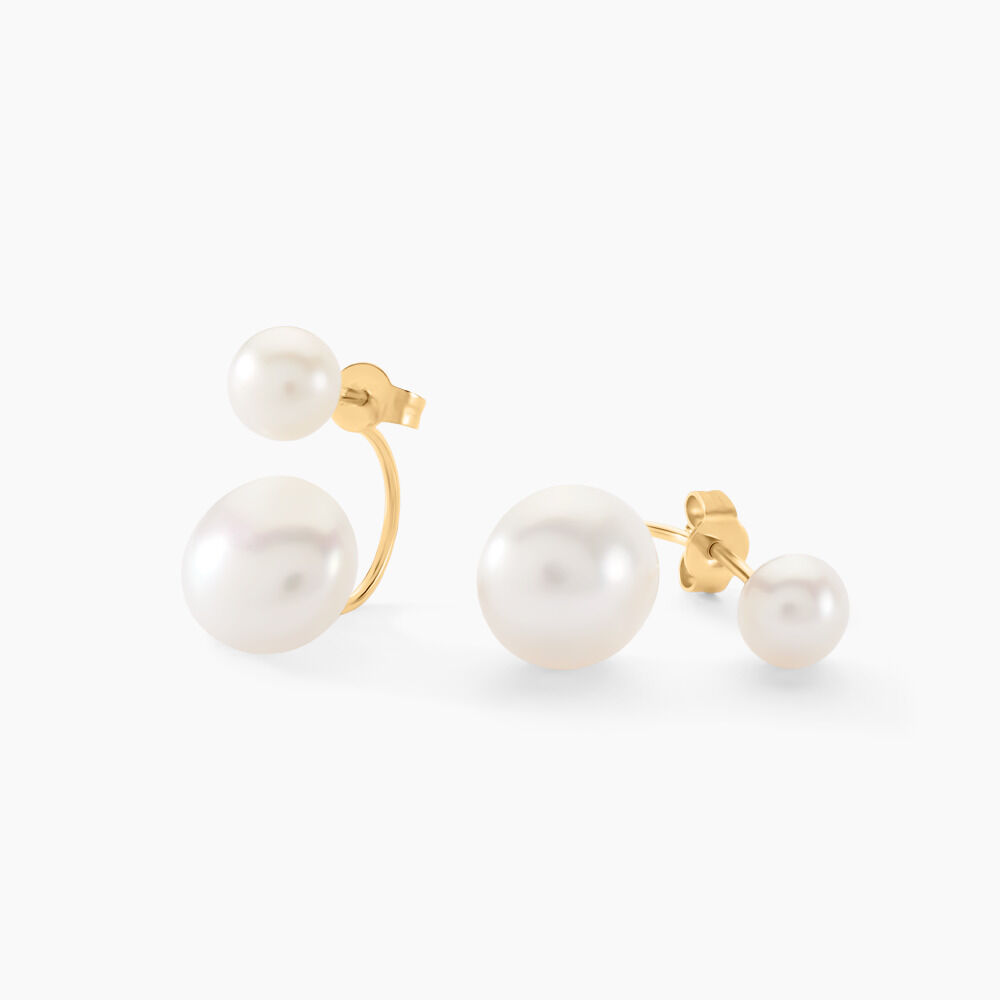 Bijoux D'oreilles Metisse Or Jaune Perle De Culture - Piercings d'oreilles Femme | Marc Orian