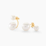 Bijoux D'oreilles Metisse Or Jaune Perle De Culture - Piercings d'oreilles Femme | Marc Orian