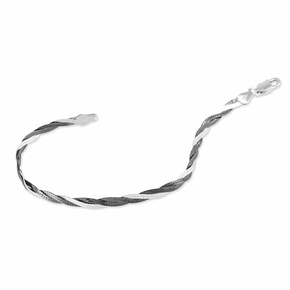 Bracelet Ehud Argent Bicolore - Bracelets mailles Femme | Marc Orian