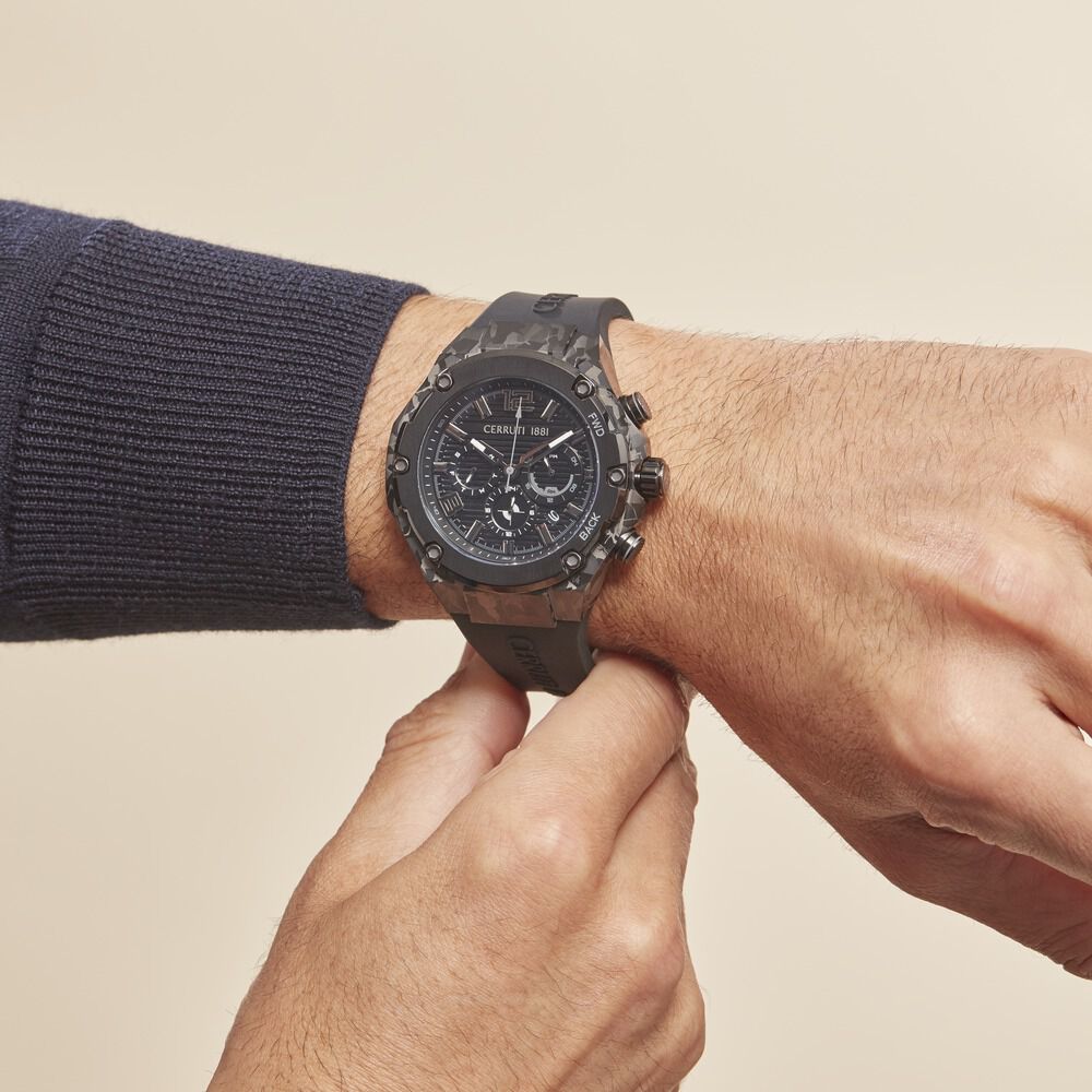 Montre Cerruti Lucardo Noir - Montres étanches Homme | Marc Orian