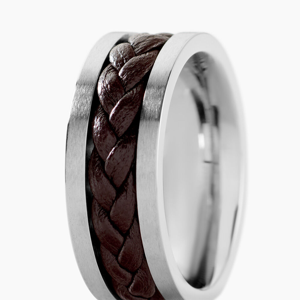Bague Ally Acier Blanc - Bijoux fantaisie Homme | Marc Orian