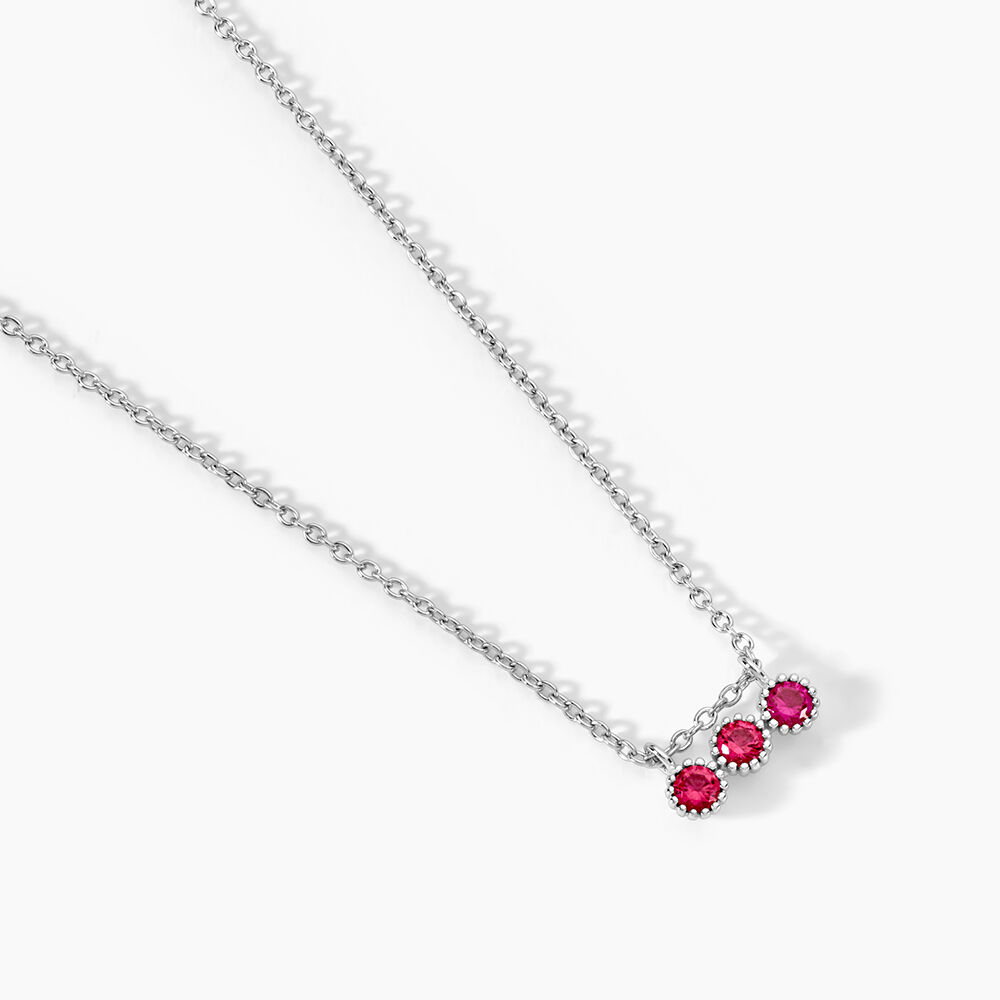 Collier Kasey Argent Blanc Oxyde De Zirconium - Colliers avec pierres Femme | Marc Orian