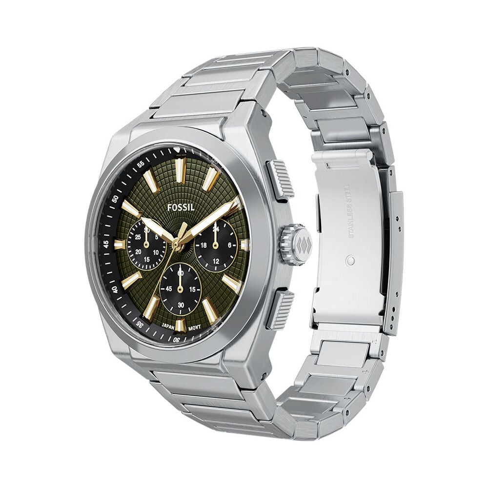 Montre Fossil Everett Chrono Vert - Montres &eacute;tanches Homme | Marc Orian