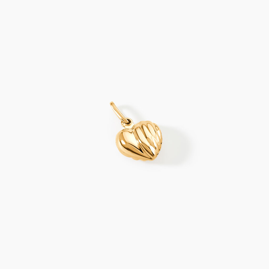 Pendentif Eudocie Coeur Stri Or Jaune - Pendentifs Famille | Marc Orian