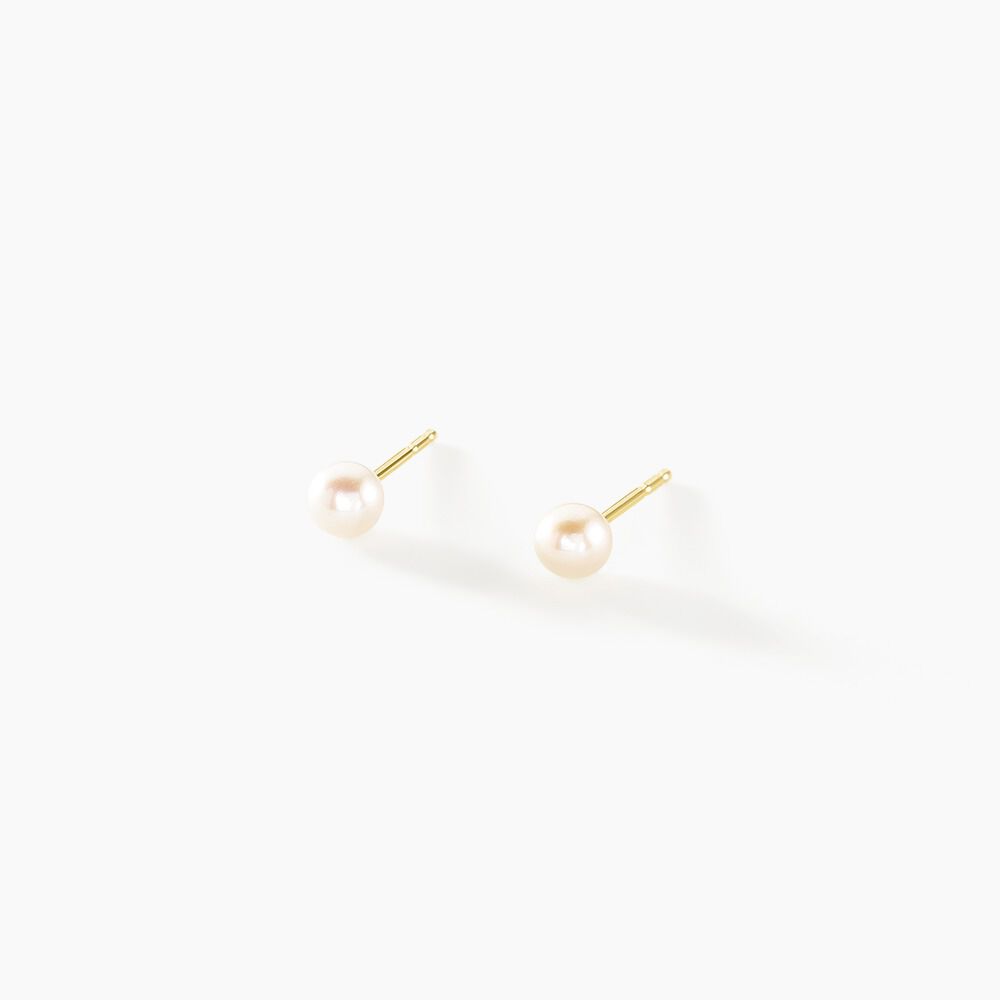 Boucles D'oreilles Suki Or Jaune Perle De Culture - Boucles d'oreilles mariage Femme | Marc Orian